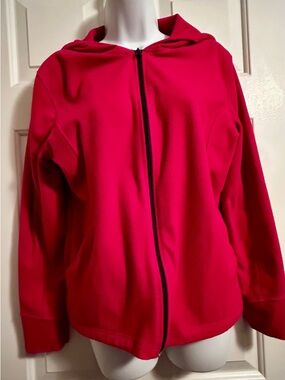 tek gear Women's Hooded Zip-Up Jacket in Bright Red